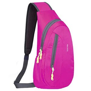 peicees sling bag for men women chest bag small shoulder bag crossbody backpack for hiking travel