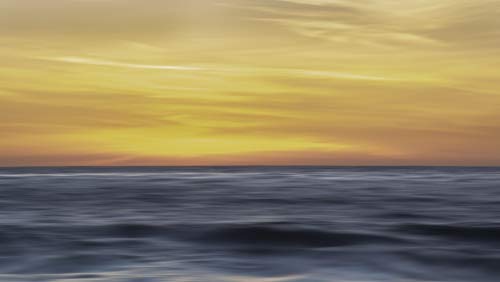 Posterazzi PDDNA04SHA0001LARGE Sunset Colors in The Sky Over The Smooth Ripples of The Ocean Photo Print, 24 x 36, Multi