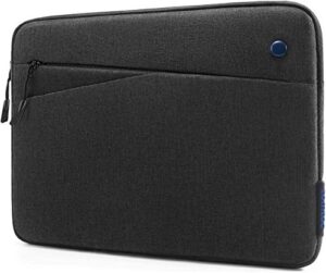 tomtoc tablet sleeve bag for 12.9-inch ipad pro m2&m1 (6th/5/4/3rd generation) 2022-2018 with magic keyboard and smart keyboard folio or logitech slim folio pro case, front pocket tablet accessories