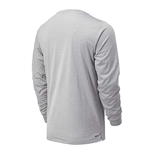 New Balance Men's Sport Tech Long Sleeve, Athletic Grey , Small