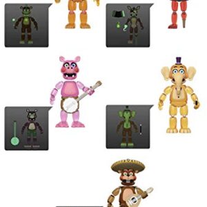 Funko Five Nights at Freddys Pizza Simulator Glow-in-The-Dark Articulated Action Figures (Set of 5)