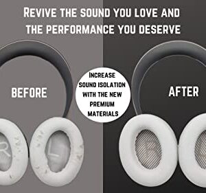 Premium Replacement NC700 Ear Pads / NC700 UC Pads Cushions Compatible with Bose NC700 Headphones/Bose Noise Cancelling 700 Headphones/Bose NC700 UC Headphones (White). Great Comfort/Durability