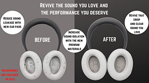 Premium Replacement NC700 Ear Pads / NC700 UC Pads Cushions Compatible with Bose NC700 Headphones/Bose Noise Cancelling 700 Headphones/Bose NC700 UC Headphones (White). Great Comfort/Durability