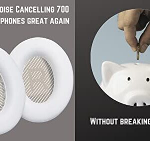 Premium Replacement NC700 Ear Pads / NC700 UC Pads Cushions Compatible with Bose NC700 Headphones/Bose Noise Cancelling 700 Headphones/Bose NC700 UC Headphones (White). Great Comfort/Durability