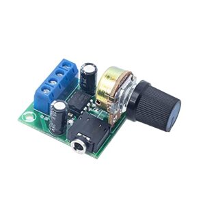 Acxico 2Pcs LM386 10W Mini Power Amplifier Board Audio Amplifier Module DC 3-12V Volume Adjustable Control