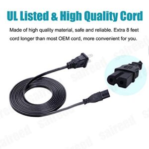 UL Listed AC Power Cord for Bose Wave Music System III IV AWRCC1 II CD-3000 CD-2000 AM/FM Radio CD Player Replacement 8ft AC Cable