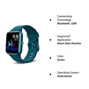 Fitpolo Smart Watch for Android and iOS Phones IP68 Swimming Waterproof Fitness Tracker Fitness Watch Heart Rate Monitor Smart Watches for Men Women (Green)