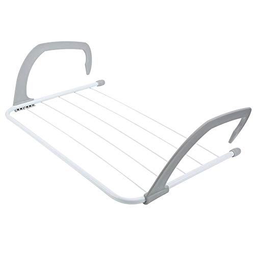 TOPINCN Balcony Retractable Folding Clothes Drying Rack Foldable Clothes Hanger for Indoor Outdoor Space Saver Racks