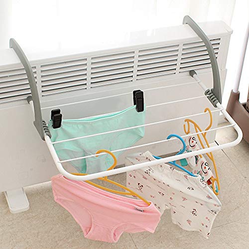 TOPINCN Balcony Retractable Folding Clothes Drying Rack Foldable Clothes Hanger for Indoor Outdoor Space Saver Racks