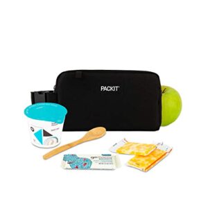 PackIt Freezable Snack Box, Black