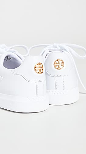 Tory Burch Women's Howell Court Sneakers, Titanium White/Titanium White, 7.5 Medium US