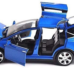 1:32 Scale Car Model X90 Tesla Alloy 1/32 Diecast Model Car w/Sound & Light Pull Back Model Mini Vehicles Toys for Kids Gift Tesla Lovers Collection