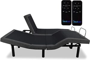 idealbed 3i custom adjustable bed base, wireless, zero gravity, one touch comfort positions, programmable memory, advanced smooth silent operation (split queen)