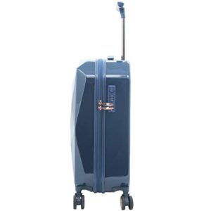 kensie Women's 3D Gemstone TSA Lock Hardside Spinner Luggage, Midnight Blue, 2 Piece Set (28"/20")