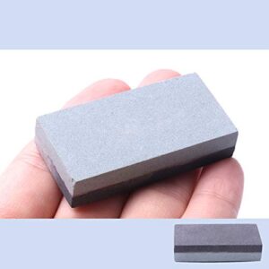 CBRIGHT 1PC Small Sharpening Stone Dual Sided 400#/800# Combination Pocket-sized Whetstone, Rough Grinding Silicon Carbide/Boron Carbide Stone(1.97x0.98x0.39inch)