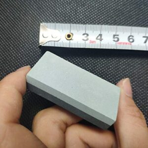 CBRIGHT 1PC Small Sharpening Stone Dual Sided 400#/800# Combination Pocket-sized Whetstone, Rough Grinding Silicon Carbide/Boron Carbide Stone(1.97x0.98x0.39inch)
