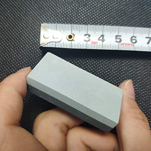 CBRIGHT 1PC Small Sharpening Stone Dual Sided 400#/800# Combination Pocket-sized Whetstone, Rough Grinding Silicon Carbide/Boron Carbide Stone(1.97x0.98x0.39inch)