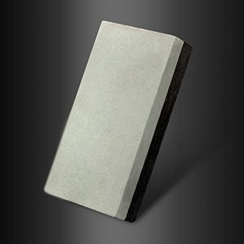 CBRIGHT 1PC Small Sharpening Stone Dual Sided 400#/800# Combination Pocket-sized Whetstone, Rough Grinding Silicon Carbide/Boron Carbide Stone(1.97x0.98x0.39inch)