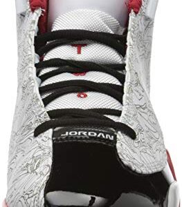 Nike Men's Air Jordan Dub-Zero Shoe, White Black Varsity Red Neutral Grey, 9.5