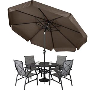 ABCCANOPY Premium Patio Umbrellas 9' Brown