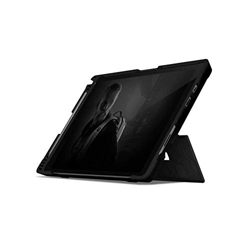 STM Dux Shell for Microsoft Surface Pro 4/5/6/7/7+ - Rugged and Protective case with Pen Storage - Black (stm-222-260L-01)