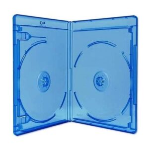 new 28 pk viva elite blu-ray double case box 12.5 mm standard size hold 2 discs (pack of 28 individual bd cases)