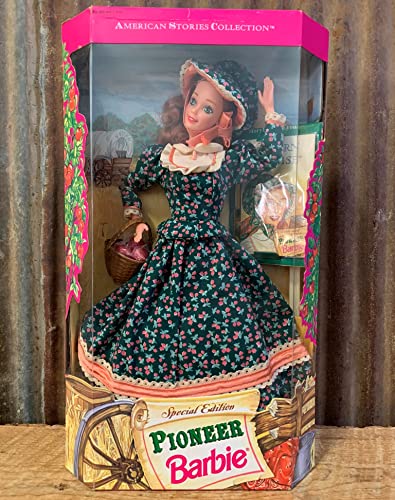 American Stories Pioneer Barbie with Western Promise Book.