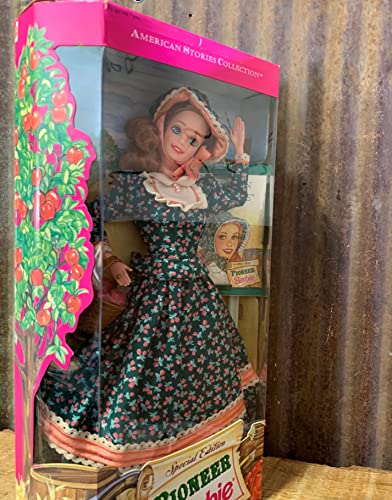 American Stories Pioneer Barbie with Western Promise Book.