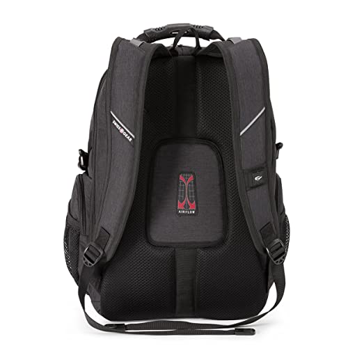 SwissGear 1753 ScanSmart Laptop Backpack, Grey, 17-Inch