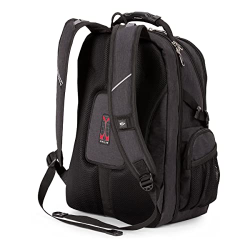 SwissGear 1753 ScanSmart Laptop Backpack, Grey, 17-Inch