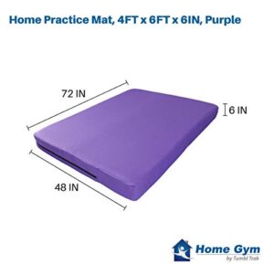 Tumbl Trak Home Practice Mat (Purple), 4ft x 6ft x 6in, HPM-466purp