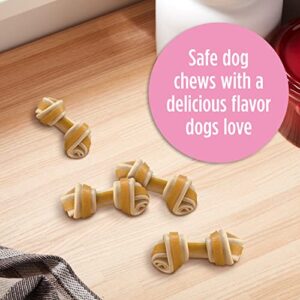 Milk-Bone Chews GnawBones Rawhide Free Dog Treats, Peanut Butter & Chicken, 16 Long Lasting Mini Knotted Bones