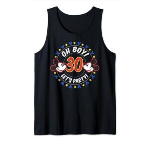 disney mickey and friends oh boy let's party 30th birthday tank top
