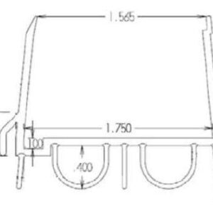 New: KS Hardware,Patent Pending, Adjustable Double Bubble Door Sweep, Draft Stopper, Under Door Seal for Exterior Doors, 1 3/4" x 42", White (42 inch)