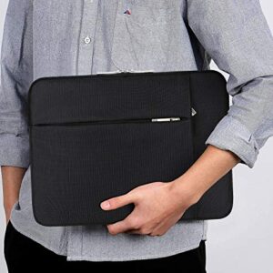 Lacdo 13 inch Laptop Sleeve Case for 13 inch New MacBook Air M2 A2681 M1 A2337 A2179 A1932 | 13 inch New MacBook Pro M2 M1 A2338 A2251 A2289 A2159 A1989 | 12.9" iPad Pro 6th 5th 4rd Computer Bag,Black