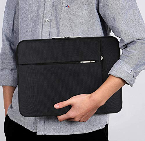 Lacdo 13 inch Laptop Sleeve Case for 13 inch New MacBook Air M2 A2681 M1 A2337 A2179 A1932 | 13 inch New MacBook Pro M2 M1 A2338 A2251 A2289 A2159 A1989 | 12.9" iPad Pro 6th 5th 4rd Computer Bag,Black