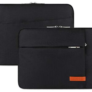 Lacdo 13 inch Laptop Sleeve Case for 13 inch New MacBook Air M2 A2681 M1 A2337 A2179 A1932 | 13 inch New MacBook Pro M2 M1 A2338 A2251 A2289 A2159 A1989 | 12.9" iPad Pro 6th 5th 4rd Computer Bag,Black