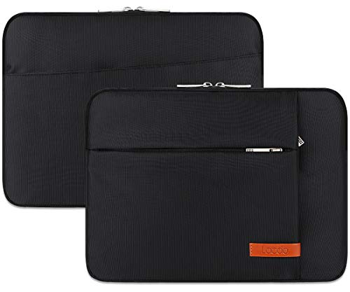 Lacdo 13 inch Laptop Sleeve Case for 13 inch New MacBook Air M2 A2681 M1 A2337 A2179 A1932 | 13 inch New MacBook Pro M2 M1 A2338 A2251 A2289 A2159 A1989 | 12.9" iPad Pro 6th 5th 4rd Computer Bag,Black