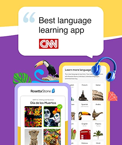 Rosetta Stone Learn UNLIMITED Languages | Lifetime Access - Learn 24 Languages | PC/Mac/iOS/Android Online Code