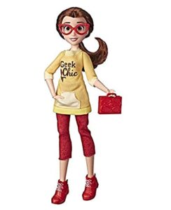 disney princess comfy squad belle, ralph breaks the internet movie doll with comfy clothes and accessories