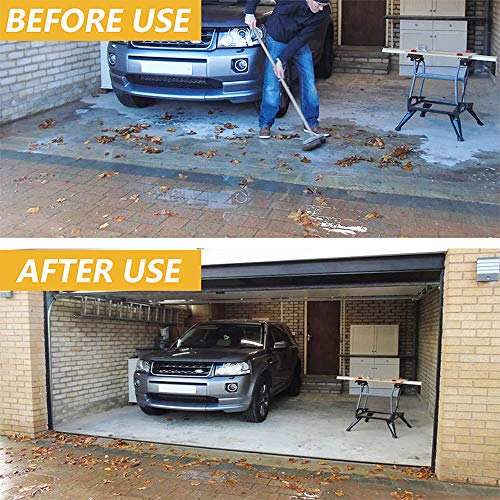 Universal Garage Door Bottom Threshold Seal DIY Weather Stripping,Weatherproof Floor Rubber Replacement (10 Ft)