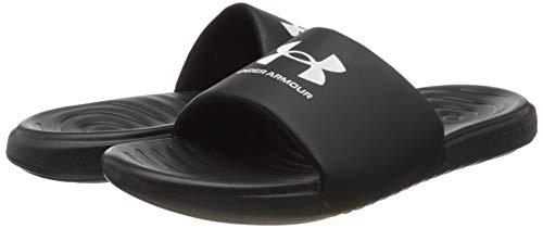 Under Armour Men's Ansa Fixed Strap Slide Sandal, Black (004)/Black, 9