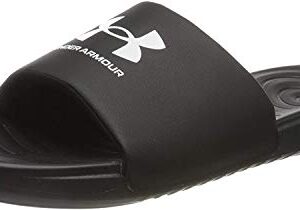 Under Armour Men's Ansa Fixed Strap Slide Sandal, Black (004)/Black, 9