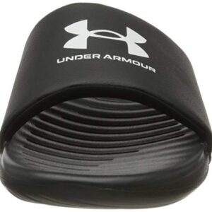 Under Armour Men's Ansa Fixed Strap Slide Sandal, Black (004)/Black, 9