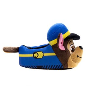 Nickelodeon Boys’ Paw Patrol Slippers –Plush Fuzzy Slippers: Chase, Marshall (Toddler/Boy), Size 5/6, Chase/Marshall