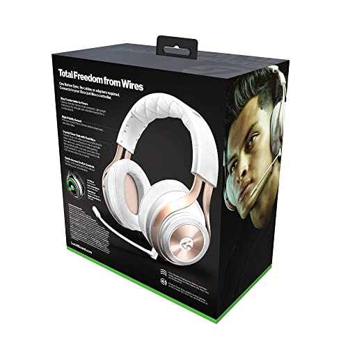 LucidSound LS35X Wireless Surround Sound Gaming Headset - Officially Licensed for Xbox One & Xbox Series X|S - Works Wired with PS5, PS4, PC, Nintendo Switch, Mac, iOS and Android (Rose Gold)