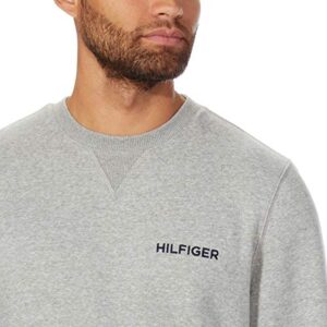 Tommy Hilfiger Men's Crew Sweatshirt (Large, Grey)