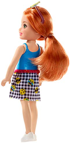 Barbie Club Chelsea Doll, 6-inch Redhead with Flower-Shaped Sunglasses, Multi