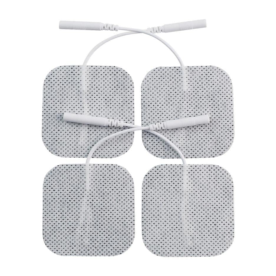 KS Premium TENS/EMS Unit 40 Electrode Pads 2"x2" in. Reusable Self Stick Gel Carbon Electrodes