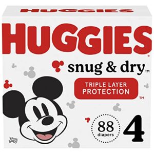 huggies snug & dry diapers, size 4
